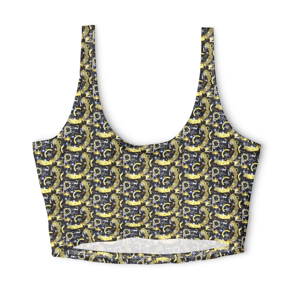 Galaxy Gold Chain — Matching Sports Bra (Small Print)