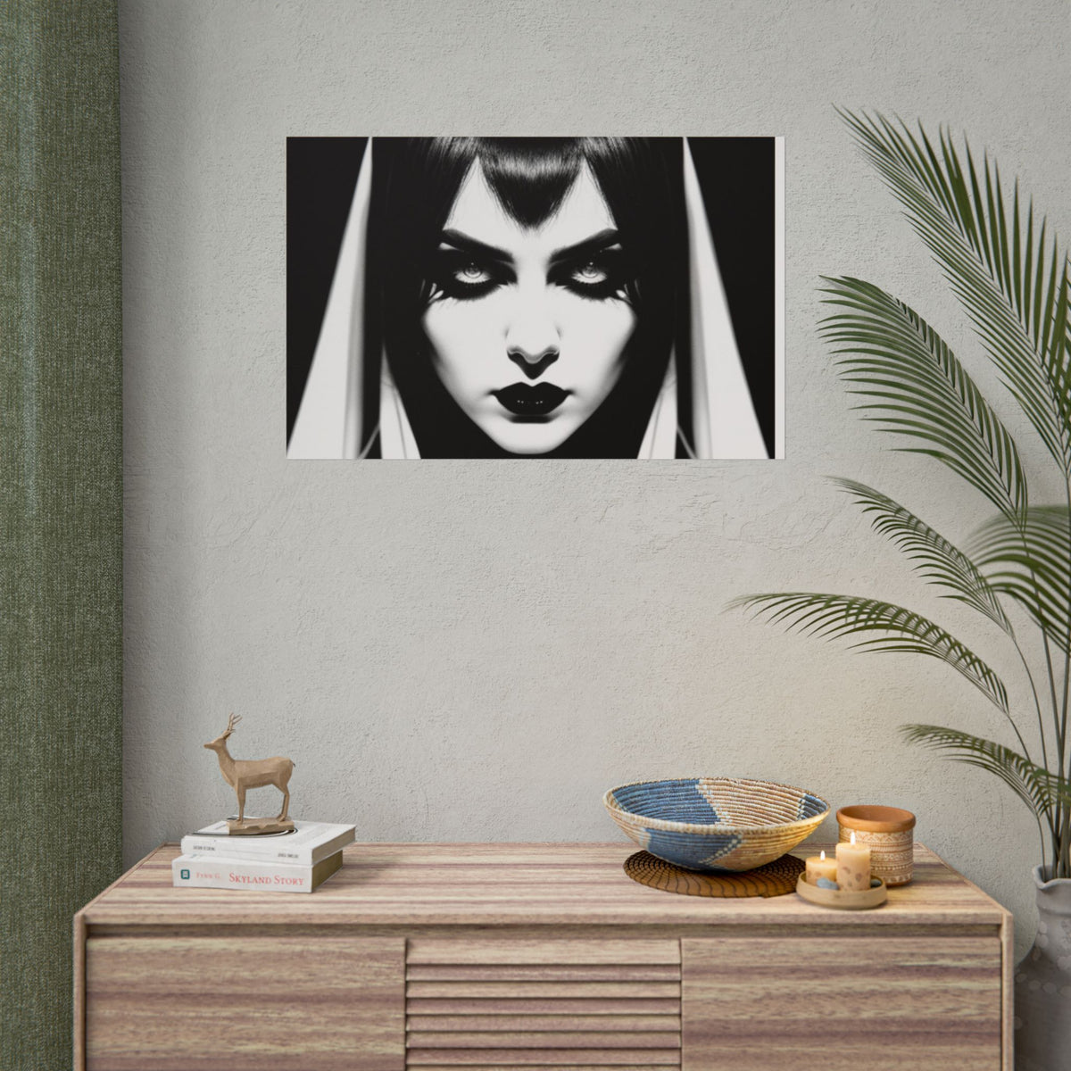 Gothic Vampire Woman Rolled Poster