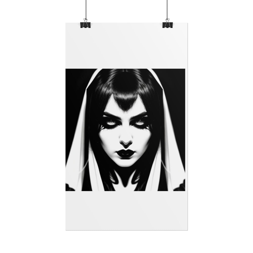 Gothic Vampire Woman Rolled Poster