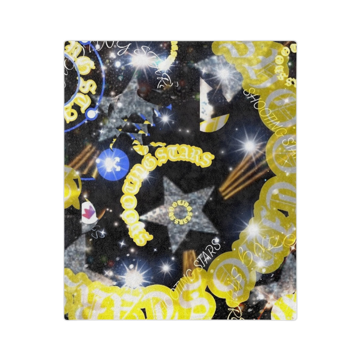 Galaxy Star Spiral Velveteen Microfiber Blanket