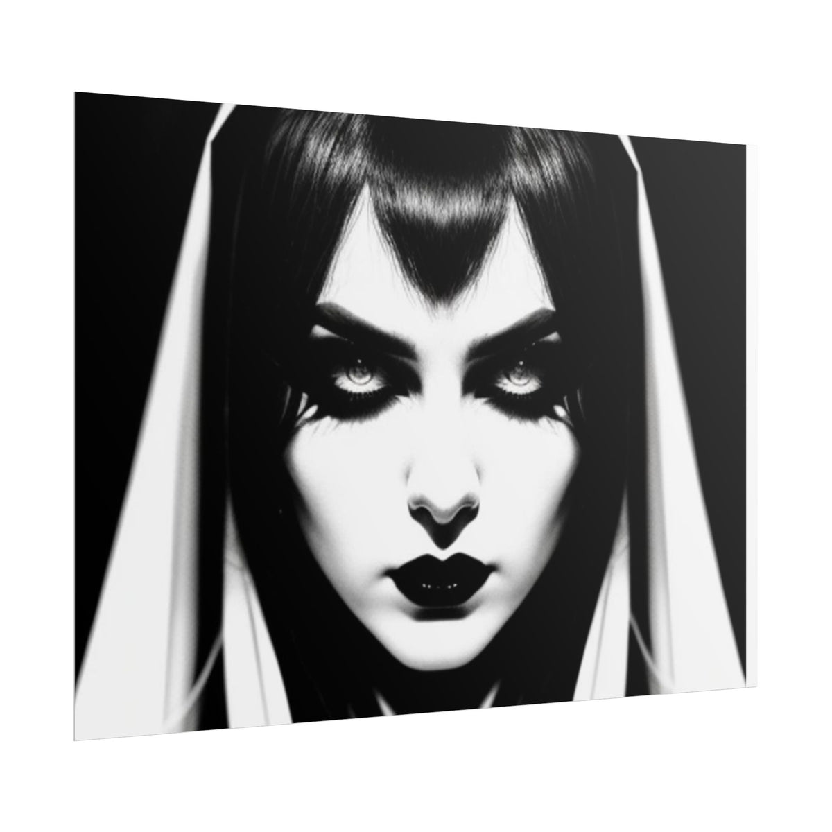 Gothic Vampire Woman Rolled Poster