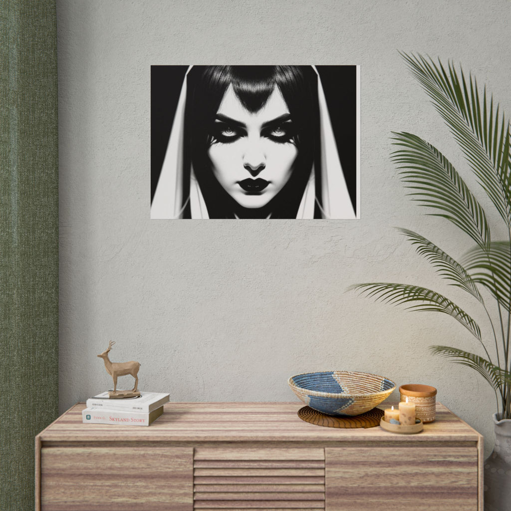 Gothic Vampire Woman Rolled Poster