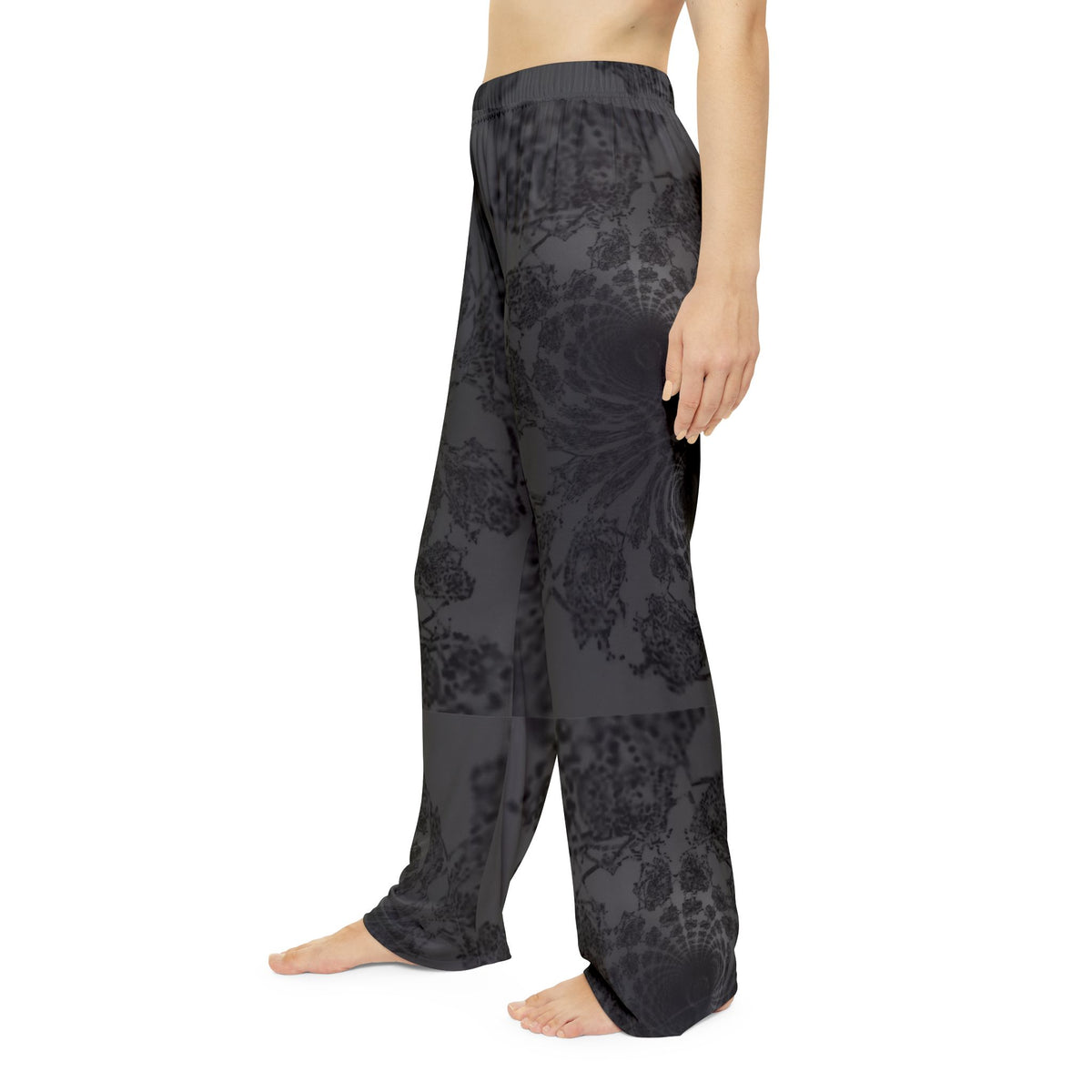 Dark Floral Women's Pajama Pants — All-Over Print Lounge Pajamas