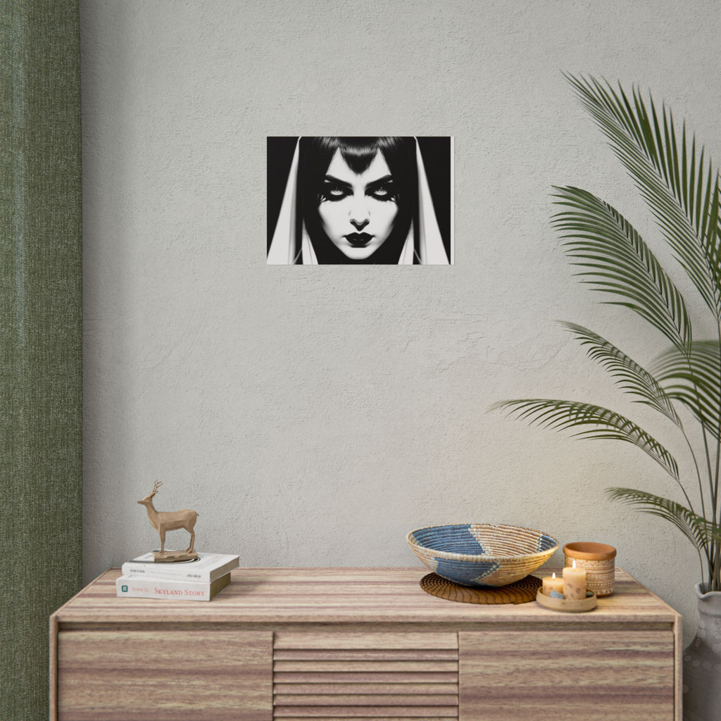 Gothic Vampire Woman Rolled Poster