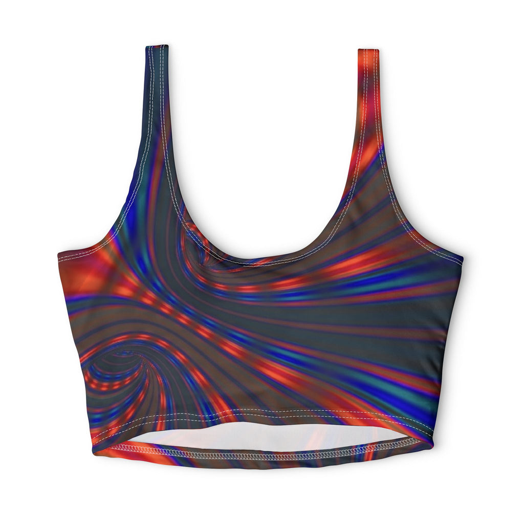 Rainbow Swirl — Matching Sports Bra (Big Print)