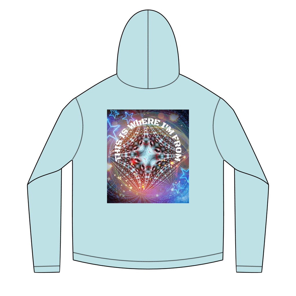 Solar Mandala Hoodie — "This Is Where I'm From" Psychedelic Graphic Hoodie