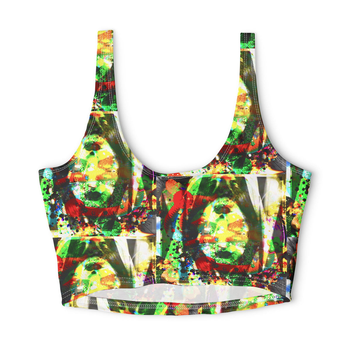 Abstract Pop Art Sports Bra