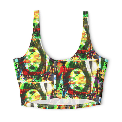 Abstract Pop Art Sports Bra