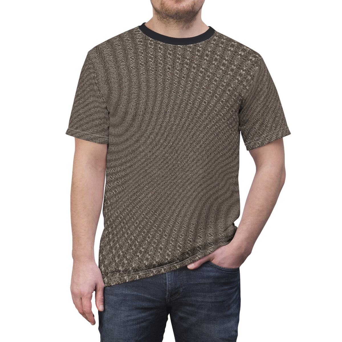 Abstract Wave Pattern T-Shirt