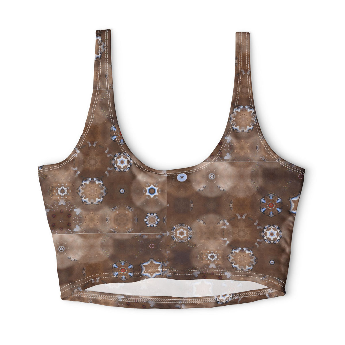 Abstract Geode — Matching Sports Bra (Big Print)