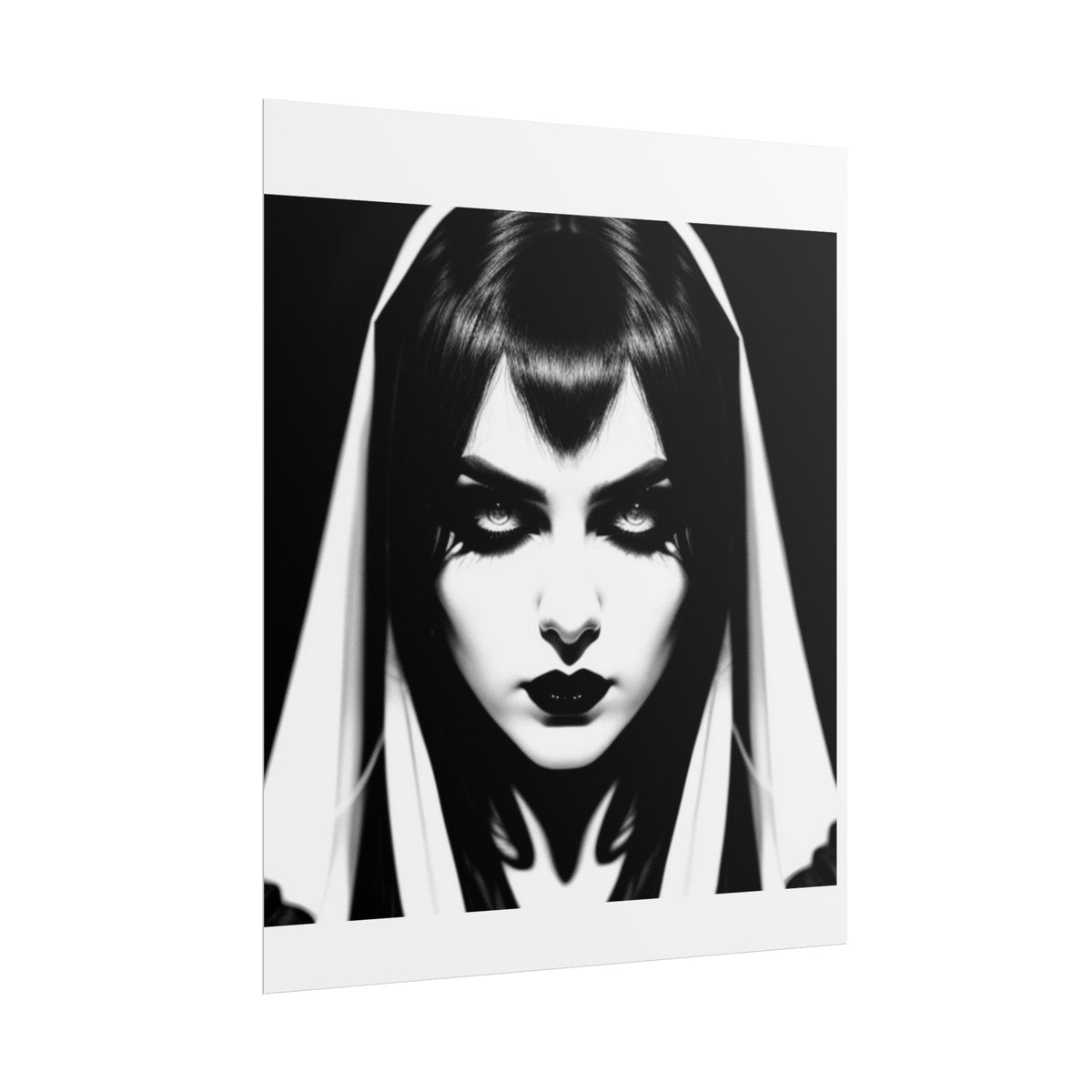 Gothic Vampire Woman Rolled Poster
