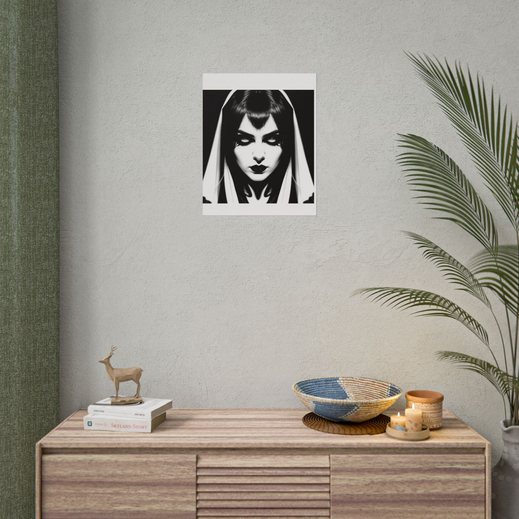 Gothic Vampire Woman Rolled Poster