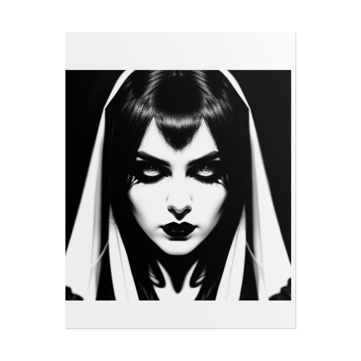 Gothic Vampire Woman Rolled Poster