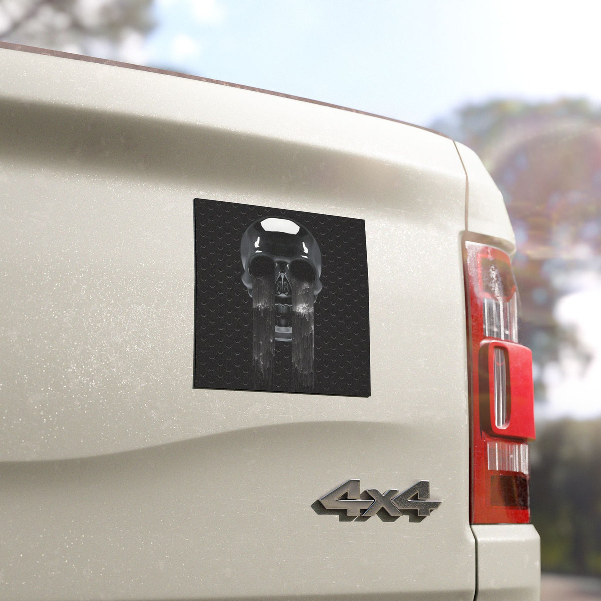 Gothic Skull Car Magnet
