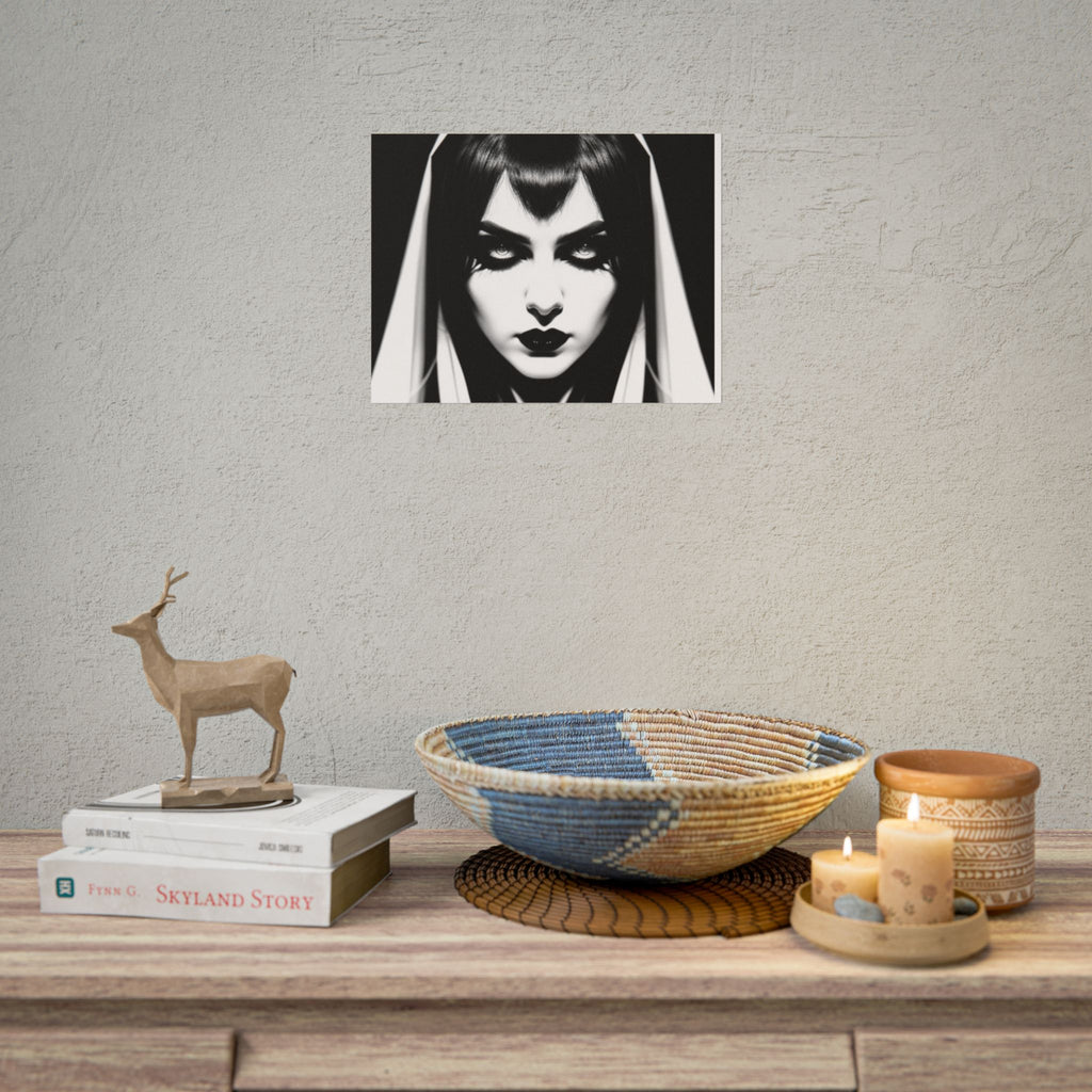 Gothic Vampire Woman Rolled Poster