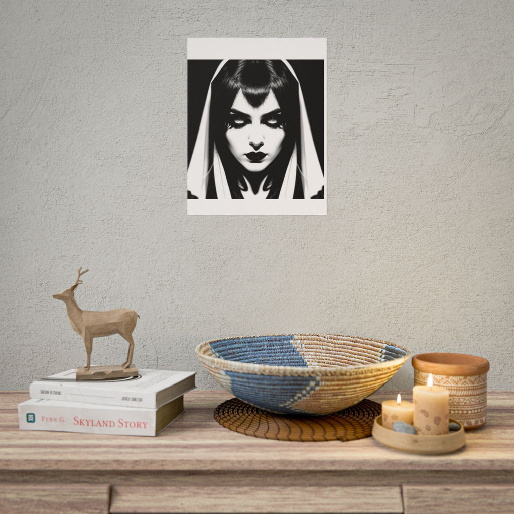 Gothic Vampire Woman Rolled Poster
