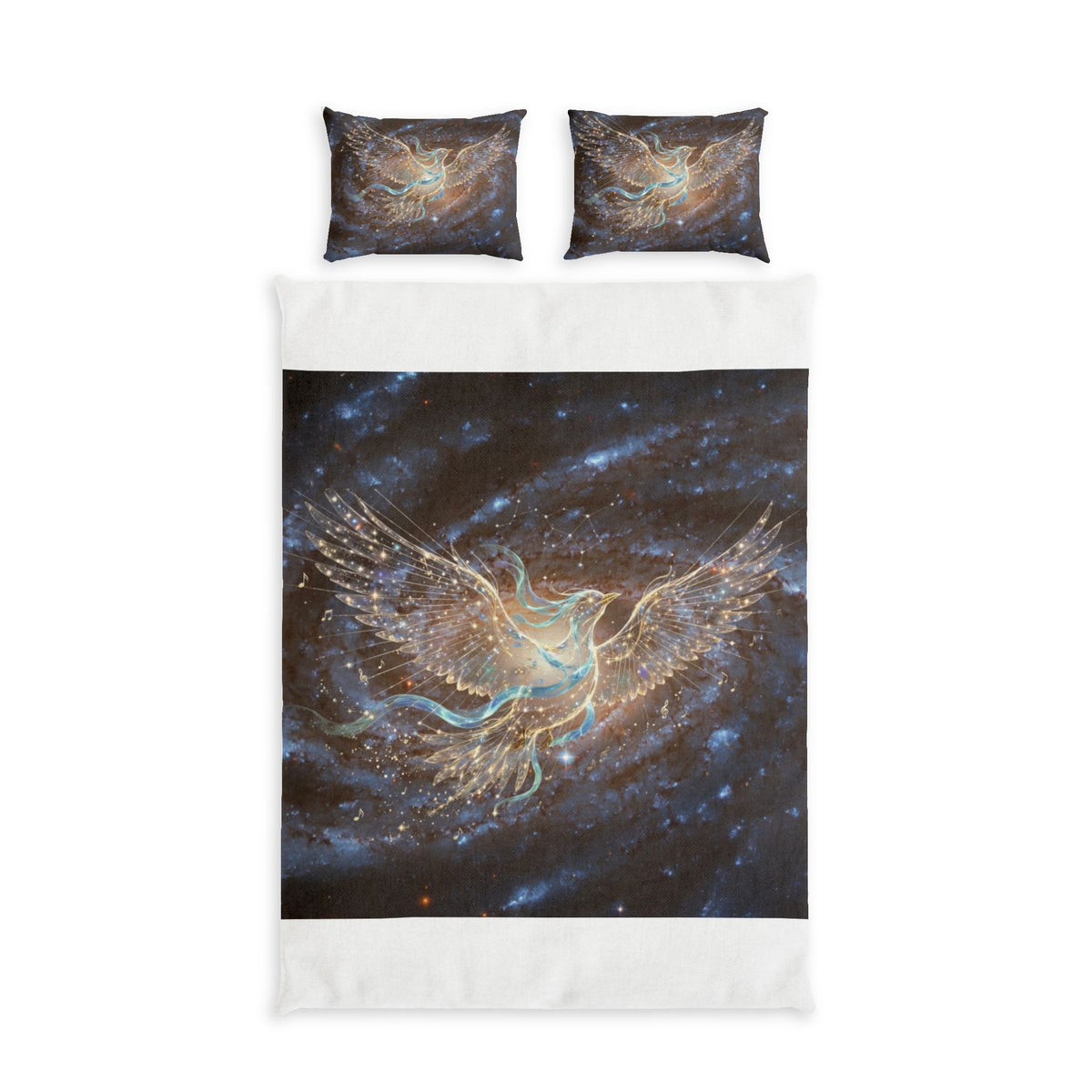 Lyra — Celestial Phoenix Cotton Bed Set