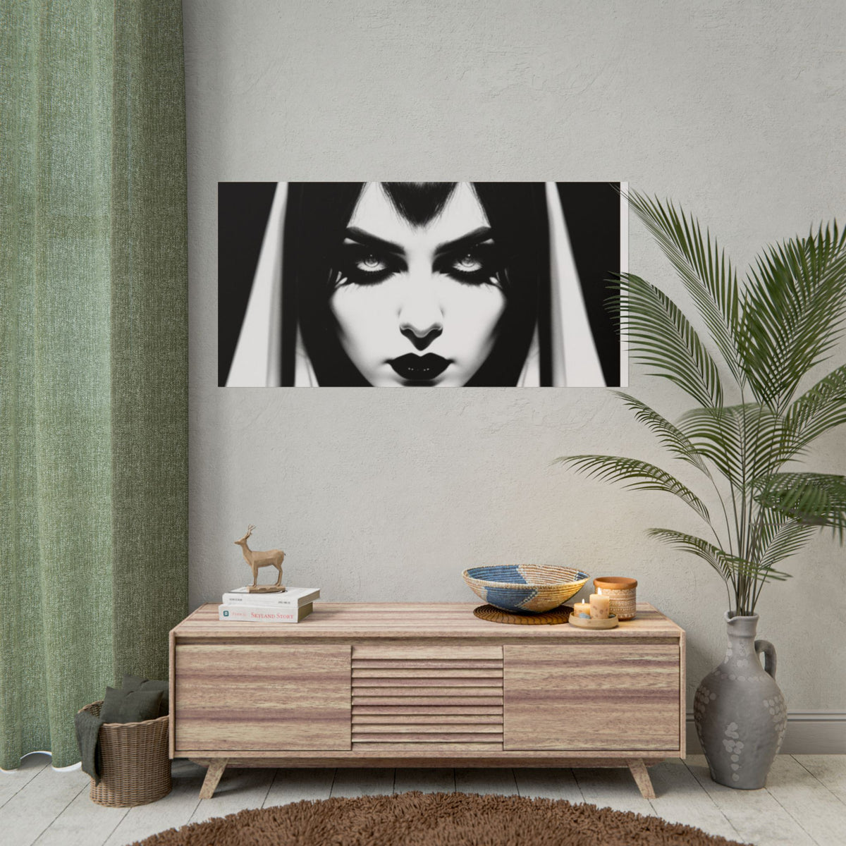Gothic Vampire Woman Rolled Poster