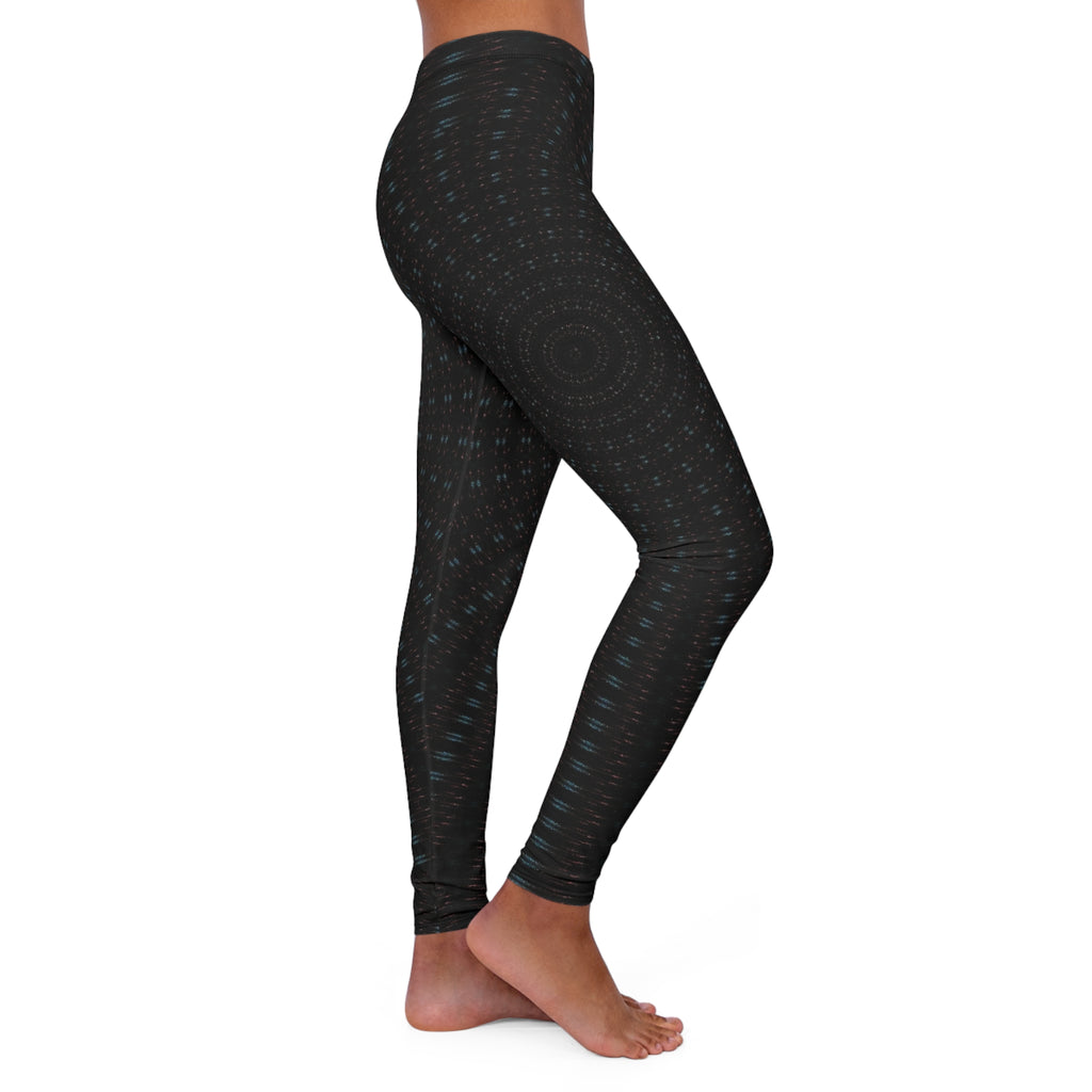Black Geo Dot Women's Leggings — Comfortable Everyday Activewear