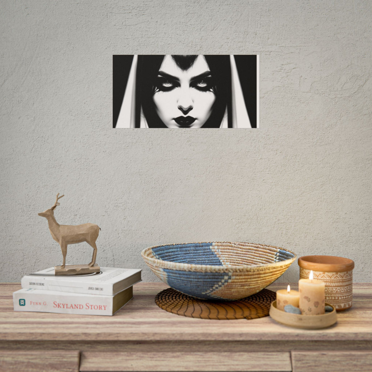 Gothic Vampire Woman Rolled Poster