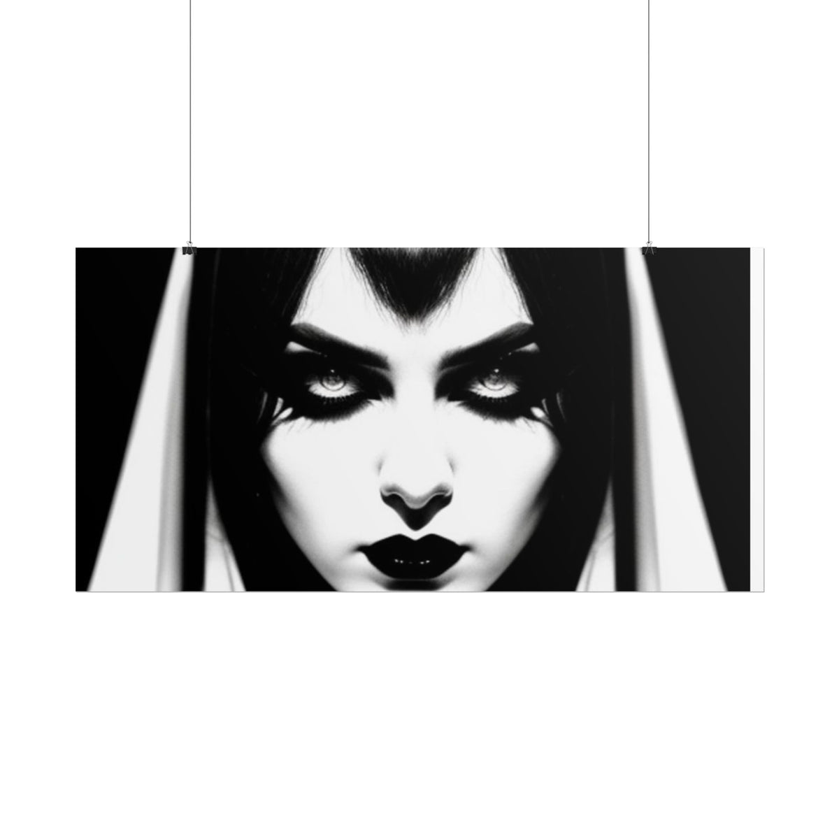 Gothic Vampire Woman Rolled Poster