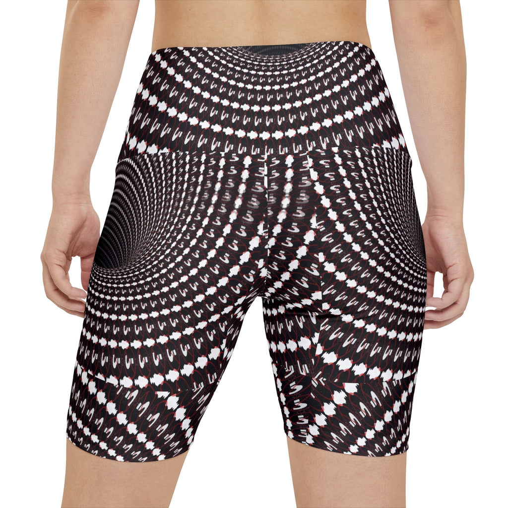 Women's Optical Illusion Workout Shorts