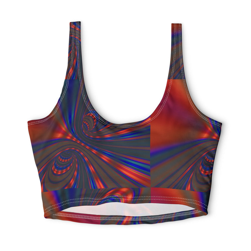 Rainbow Swirl — Matching Sports Bra (Small Print)