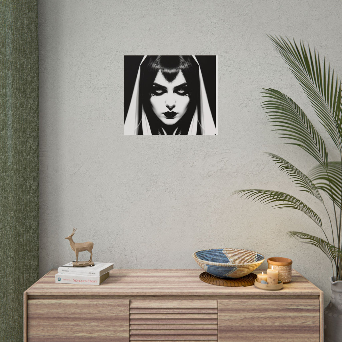 Gothic Vampire Woman Rolled Poster