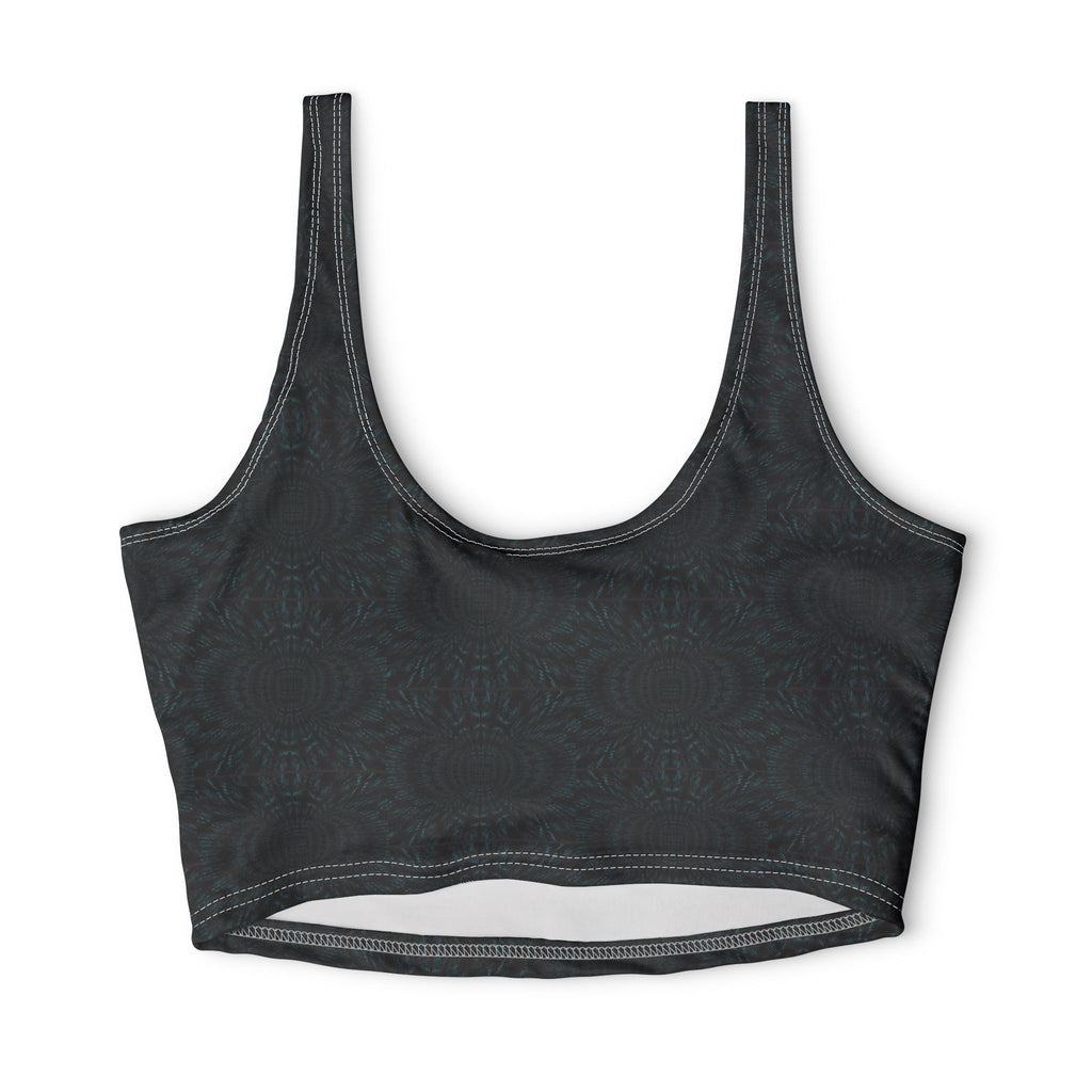 Midnight Fractal — Matching Sports Bra (Small Print)