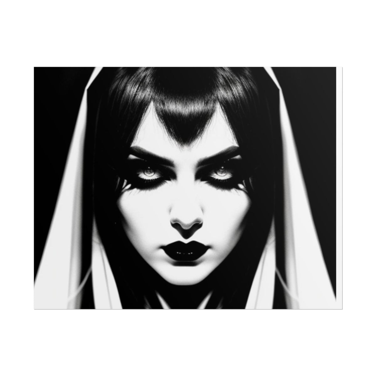 Gothic Vampire Woman Rolled Poster