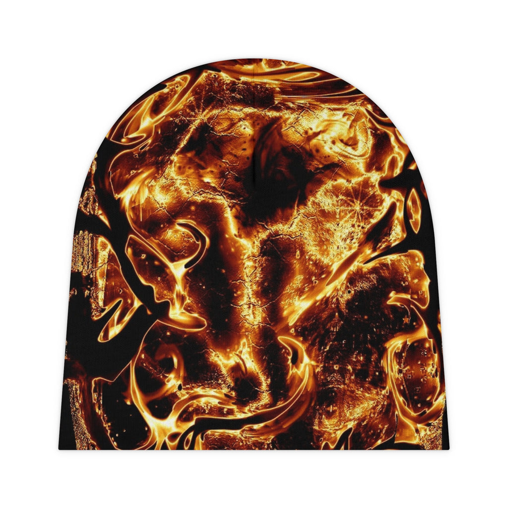 Fiery Abstract Baby Beanie