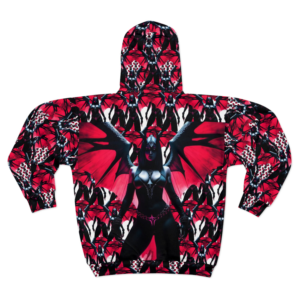 Gothic Bat Demon Zip Hoodie