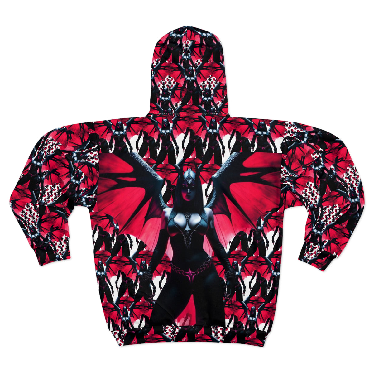 Gothic Bat Demon Zip Hoodie