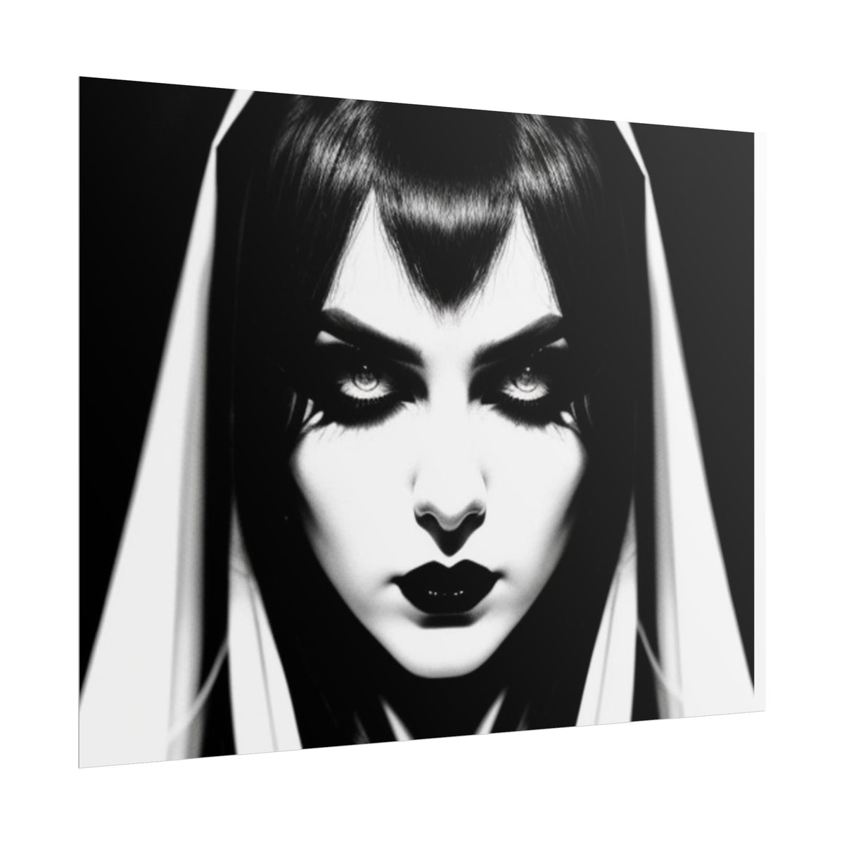 Gothic Vampire Woman Rolled Poster