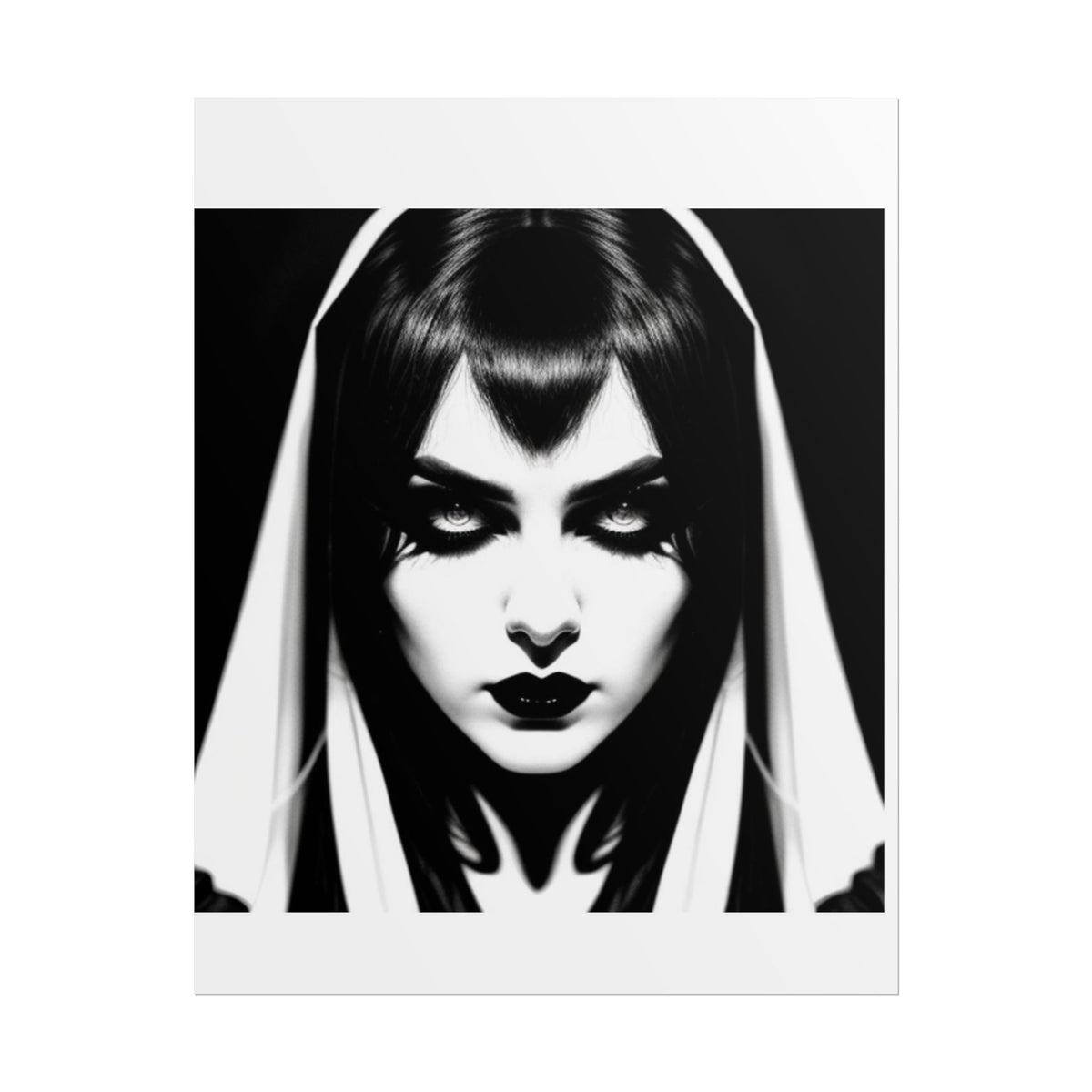 Gothic Vampire Woman Rolled Poster