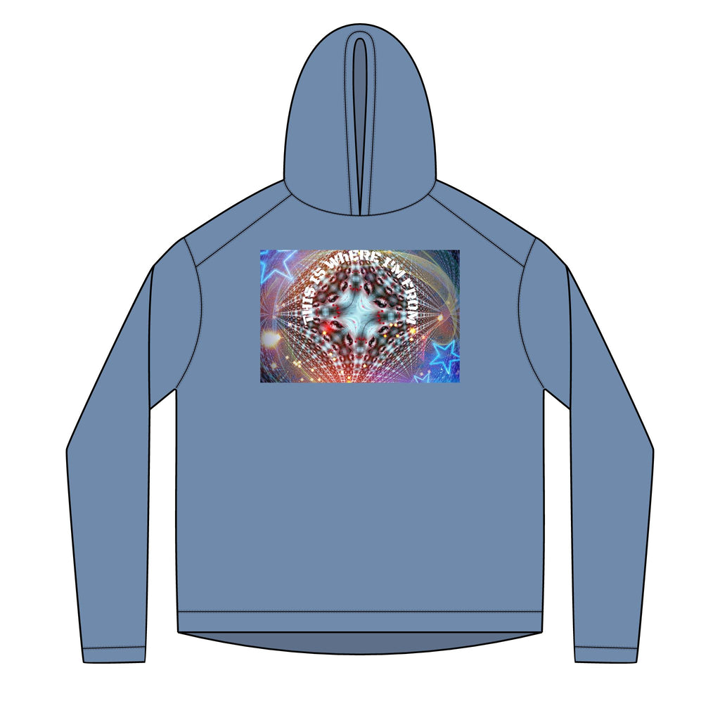 Solar Mandala Hoodie — "This Is Where I'm From" Psychedelic Graphic Hoodie