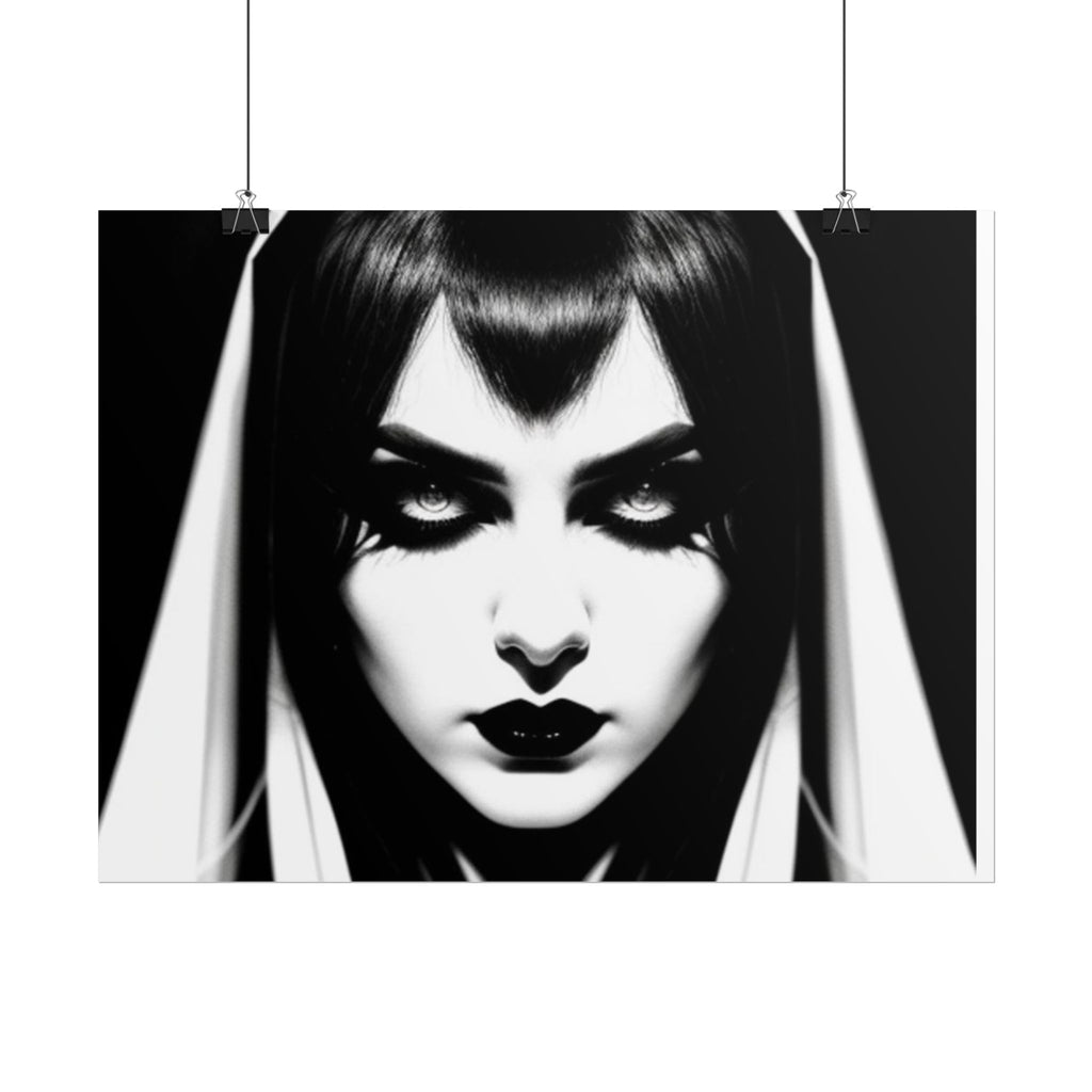Gothic Vampire Woman Rolled Poster