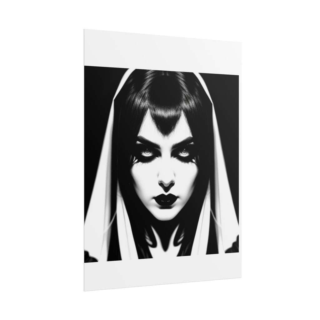 Gothic Vampire Woman Rolled Poster