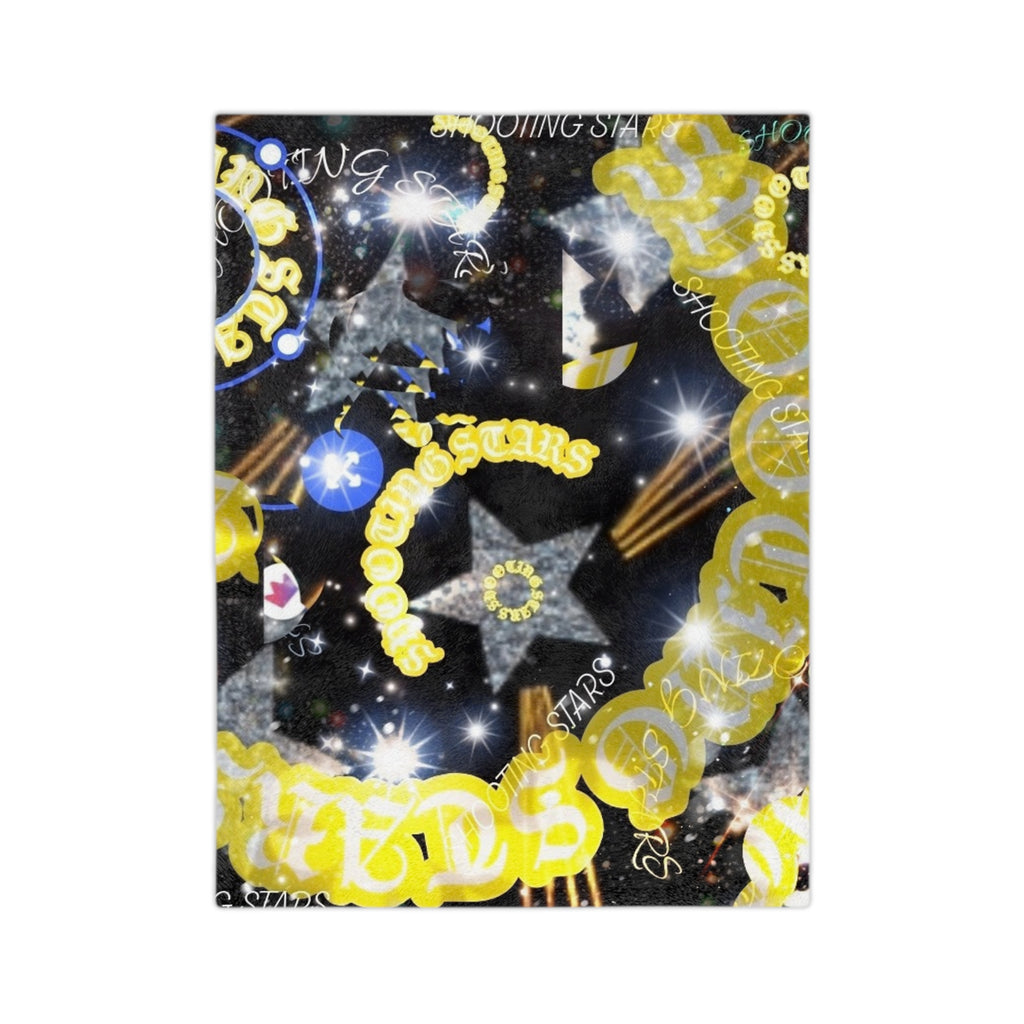 Galaxy Star Spiral Velveteen Microfiber Blanket