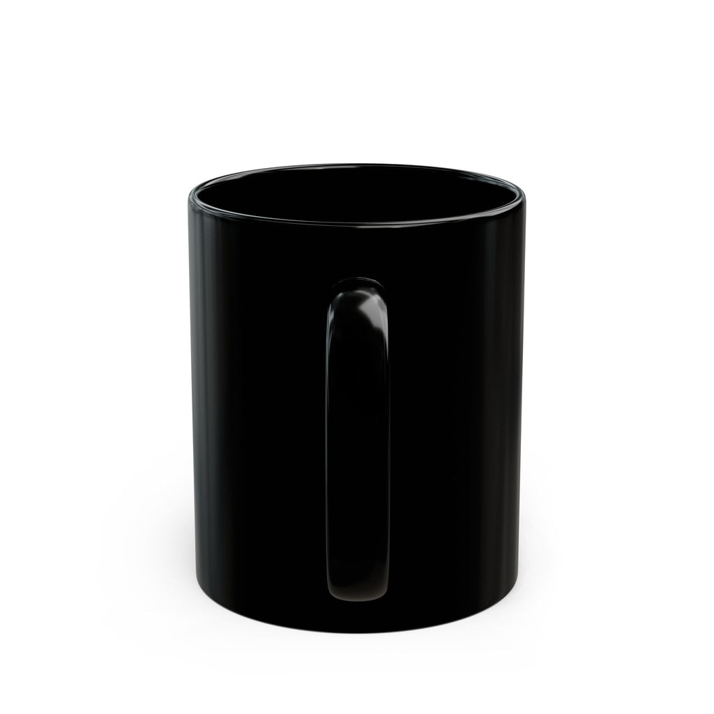 Black Coffee Mug – "Shut the Coffee Up" Circular Text Ceramic Mug (11oz & 15oz)