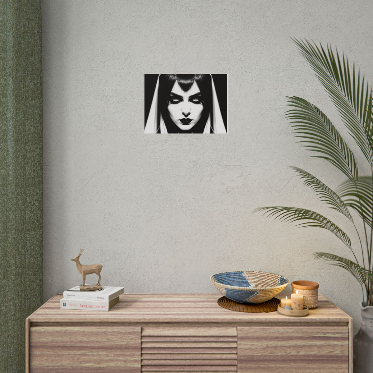 Gothic Vampire Woman Rolled Poster