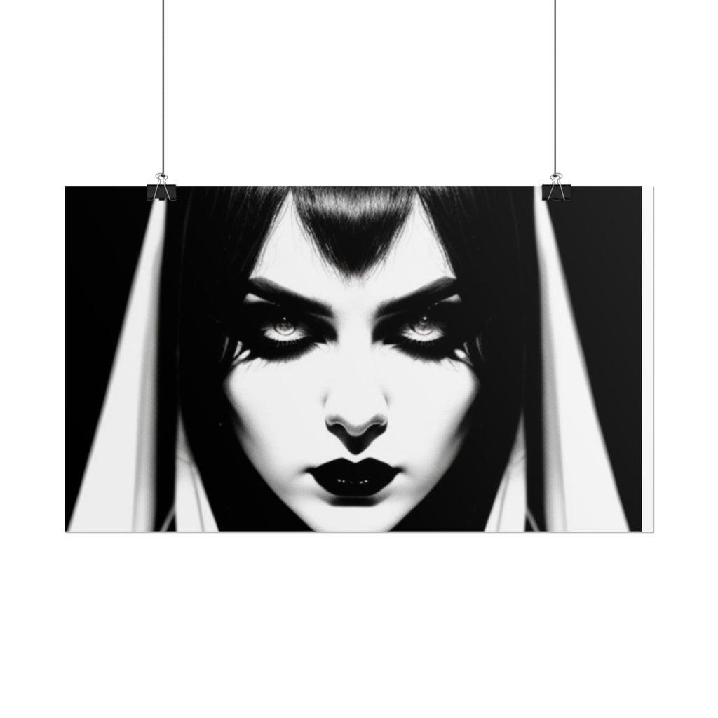 Gothic Vampire Woman Rolled Poster
