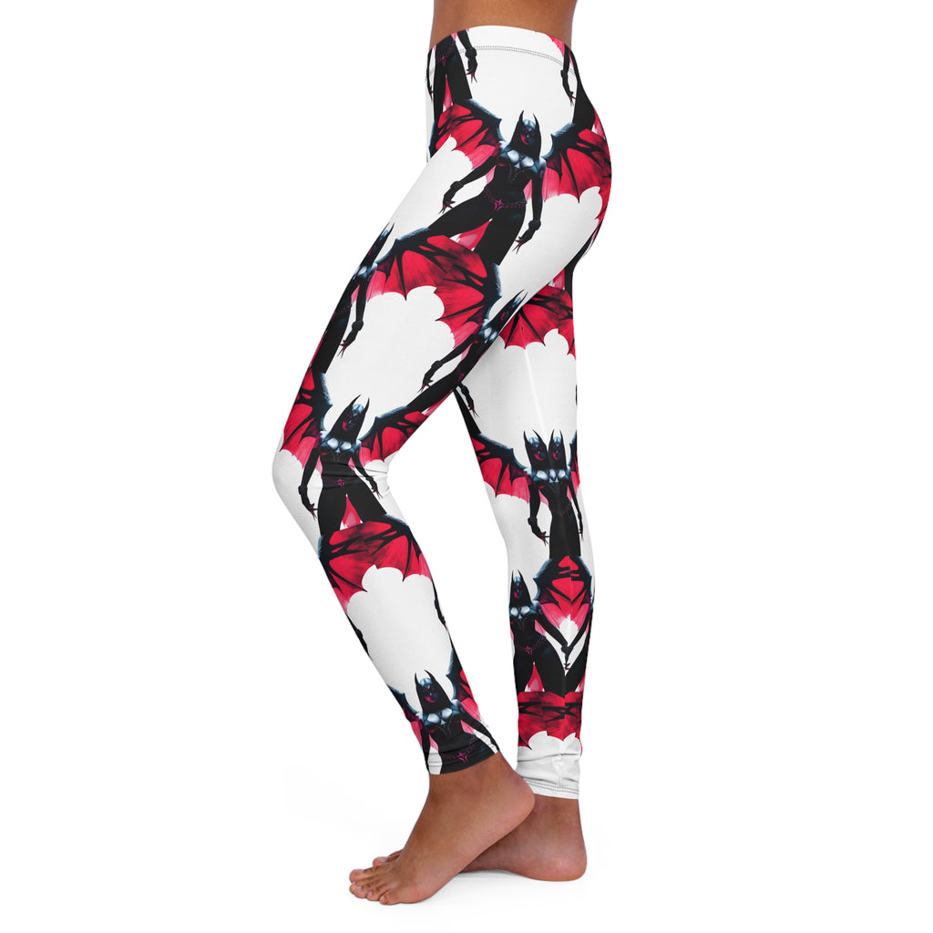 Gothic Bat Print Leggings