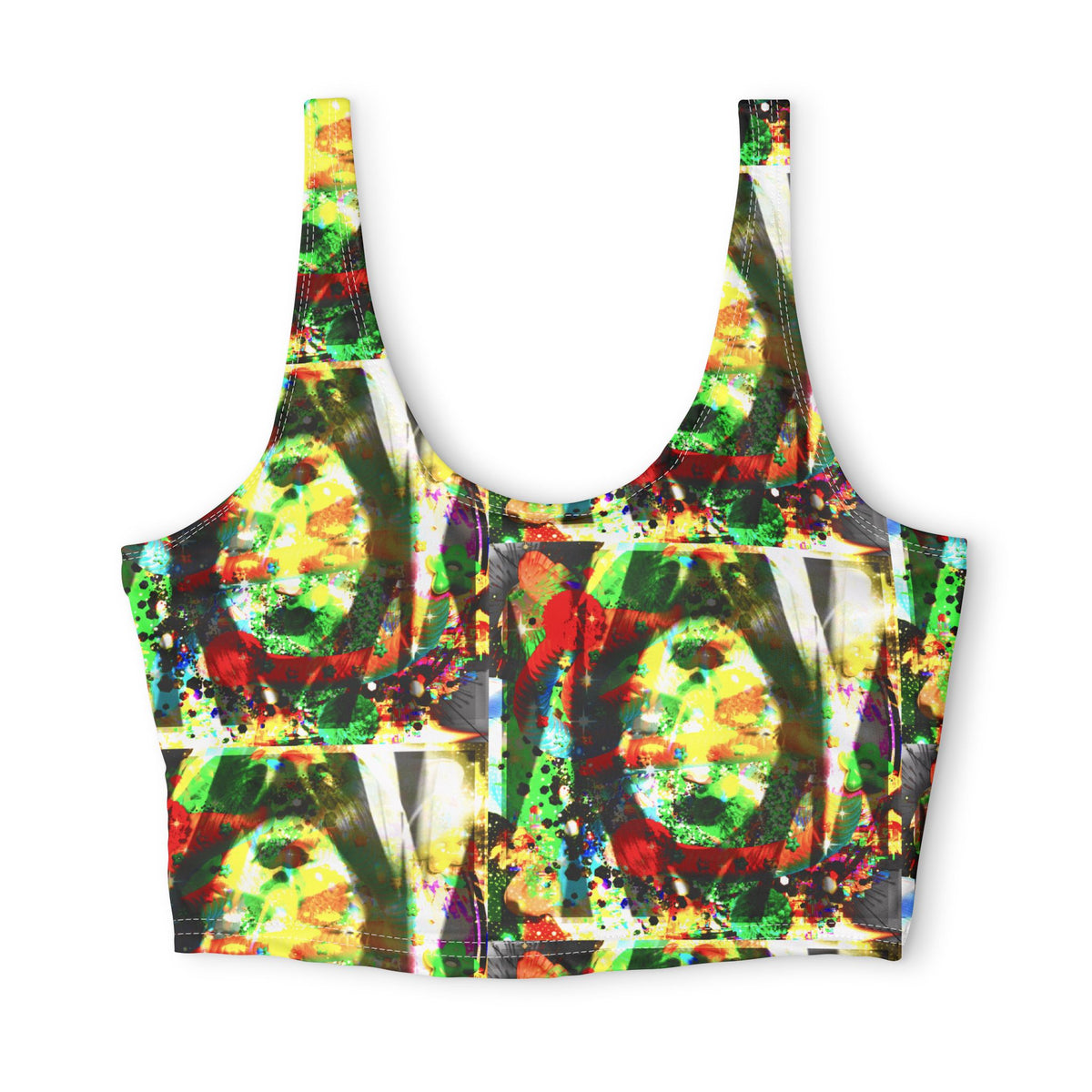 Abstract Pop Art Sports Bra