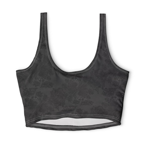 Black Mandala — Matching Sports Bra (Small Print)