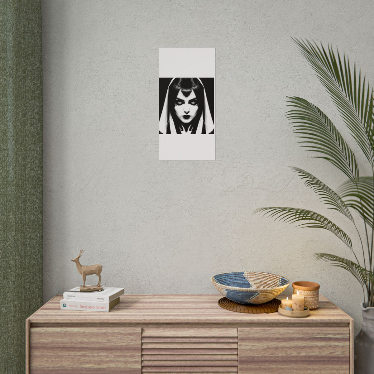 Gothic Vampire Woman Rolled Poster