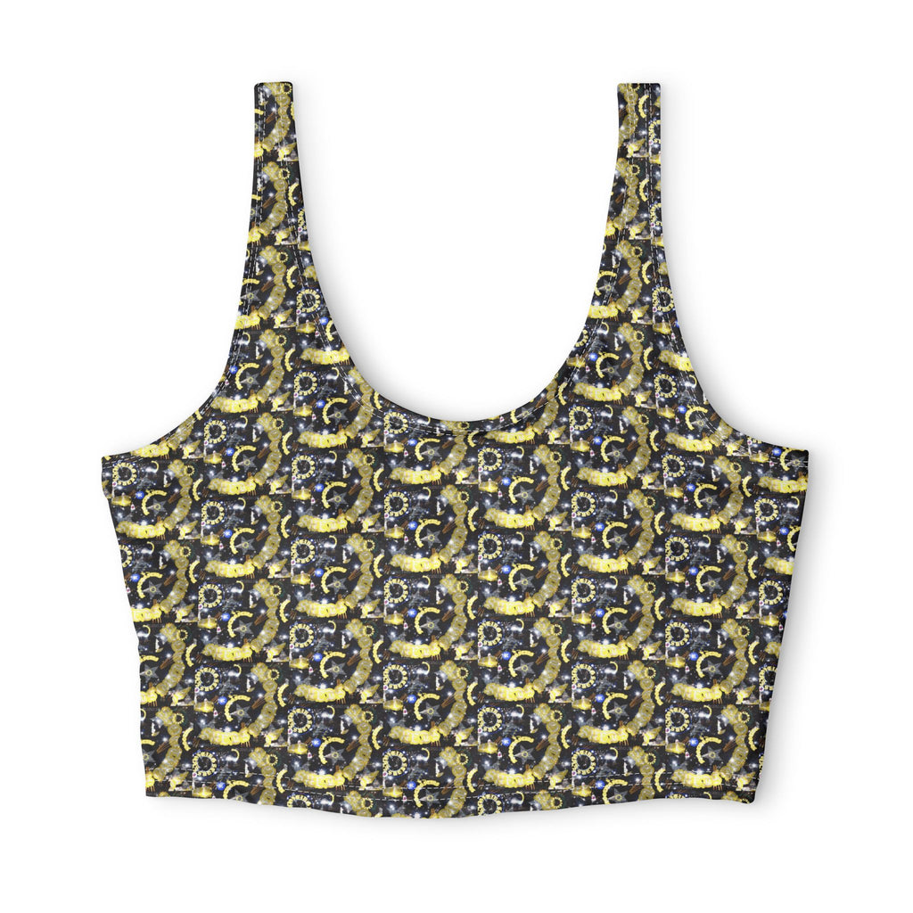 Galaxy Gold Chain — Matching Sports Bra (Small Print)