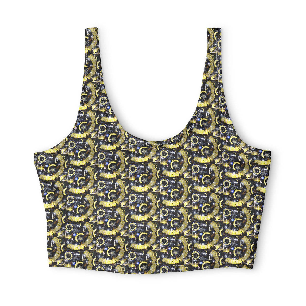 Galaxy Gold Chain — Matching Sports Bra (Small Print)