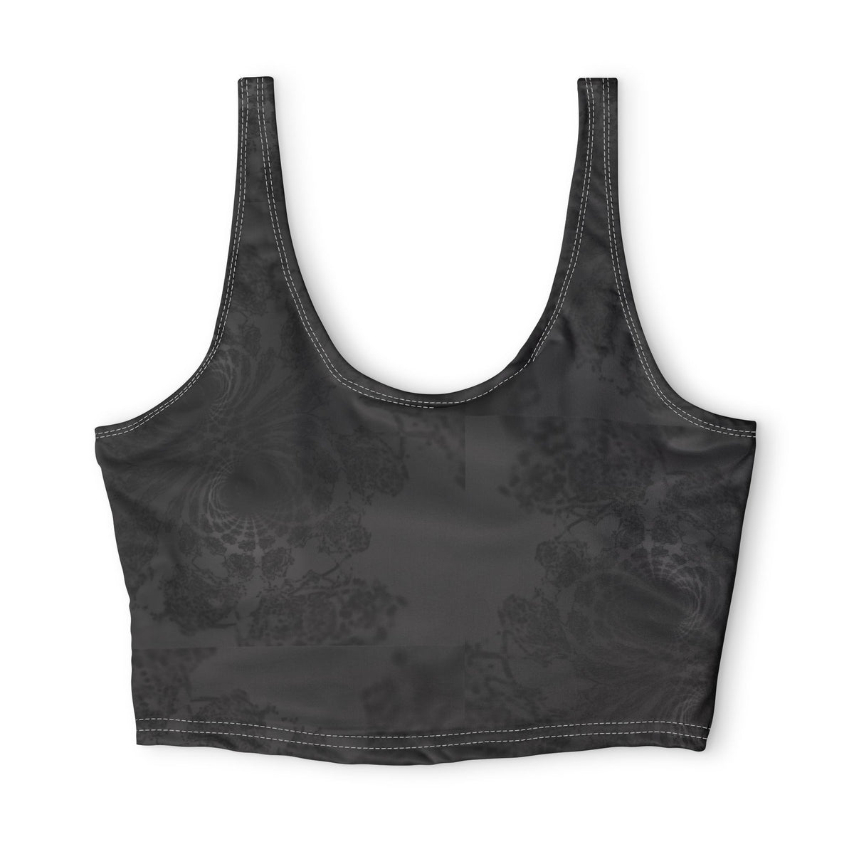 Black Mandala — Matching Sports Bra (Big Print)