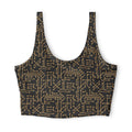 Gold Circuit Board — Matching Sports Bra (Big Print)